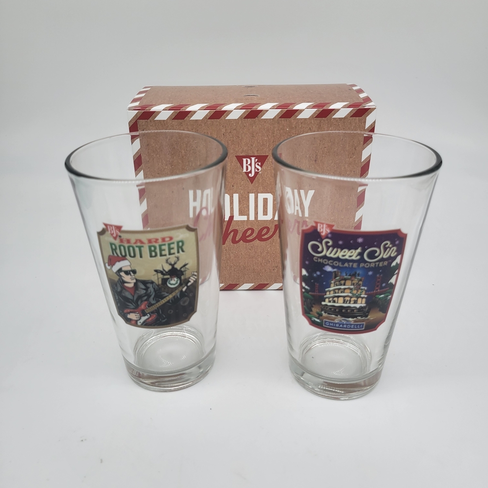 Collectible Pint Beer Glasses Brewhouse NEW Gift Ready (2) IPA